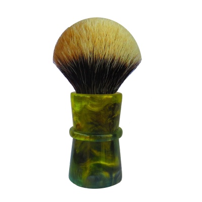 Handmade resin shaving brush with Manchurian 28mm 3