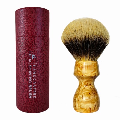 Karelian birch wood shaving brush with 24mm manchurian knot