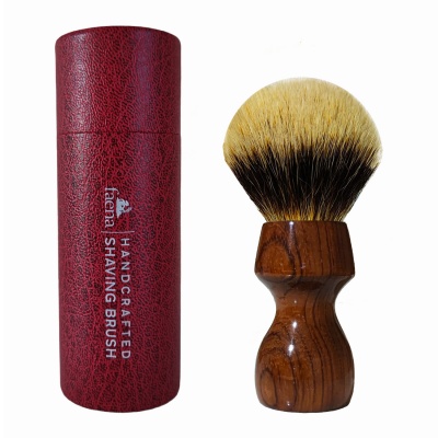 Bubinga wood shaving brush with 24mm manchurian knot