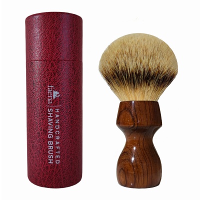 Bubinga wood shaving brush with 24mm silvertip knot