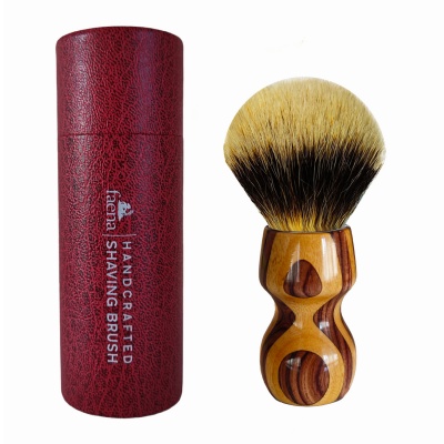 Osage and brazilian kingwood shaving brush with 24mm manchurian knot