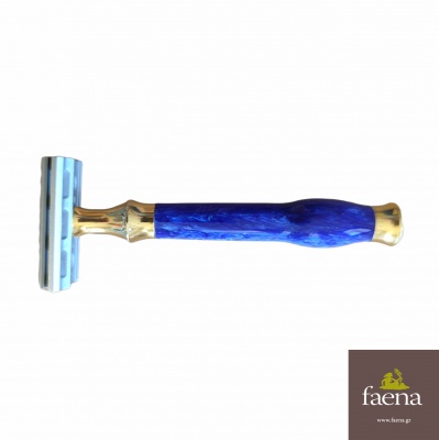 Resin razor handle blue