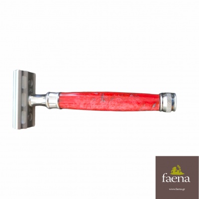 Resin razor handle red