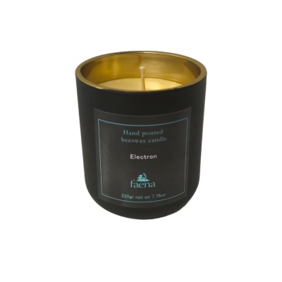 Beeswax candle Electron