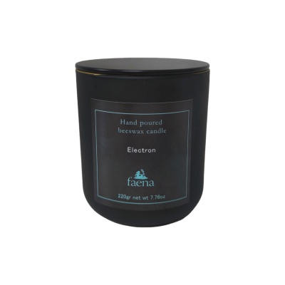 Beeswax candle Electron